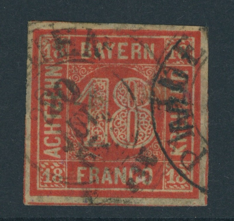 Bayern Fremdentwertung Sachsen K 2 Auf Mi. Nr. 13 Fotobefund Sem Bpp  