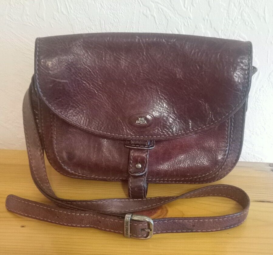 The Bridge. Vintage Women's Leather Shoulder Bag, Handbag. Made in Italy The Bridge. Vintage Women's Leather Shoulder Bag, Handbag. Made in Italy