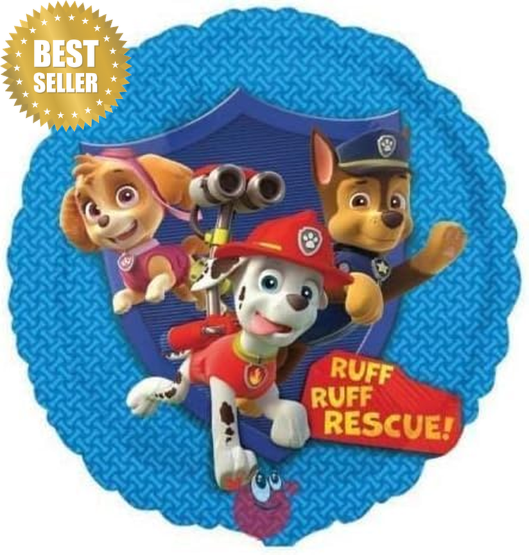 ® 18 Inch round Paw Patrol Character Foil Balloon - Kids Party Decorations