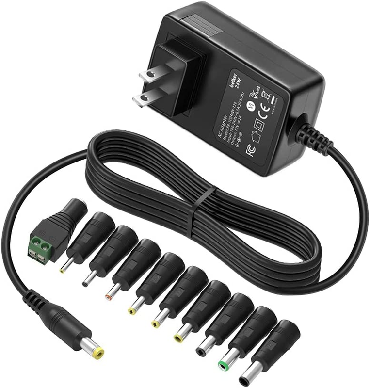 Belker 12V 2A 1.5A AC Adapter Charger Power Adapter Supply for 12 Volt Electroni