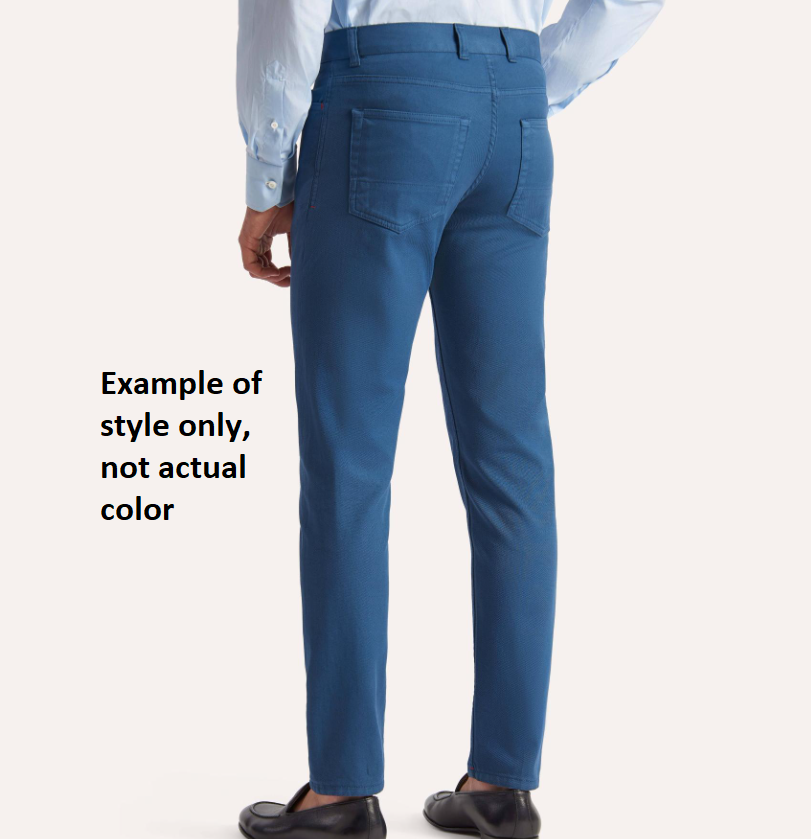 Pre-owned Isaia Napoli Slim Straight Denim In Blue Size 52r (us 36) $650