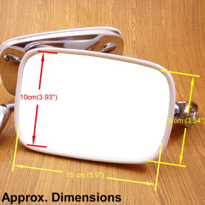 Chevrolet C-10 GMC C K 1960–87 Custom Chrome Pair Fender Side View Door Mirrors