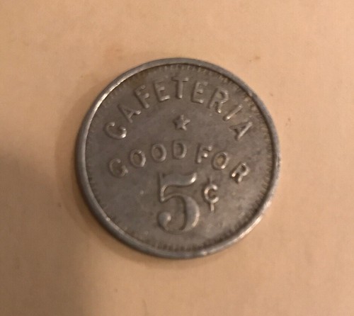 Hawaii Junior High School Hilo Lunch Token 5 Cents RARE!! Must See!!