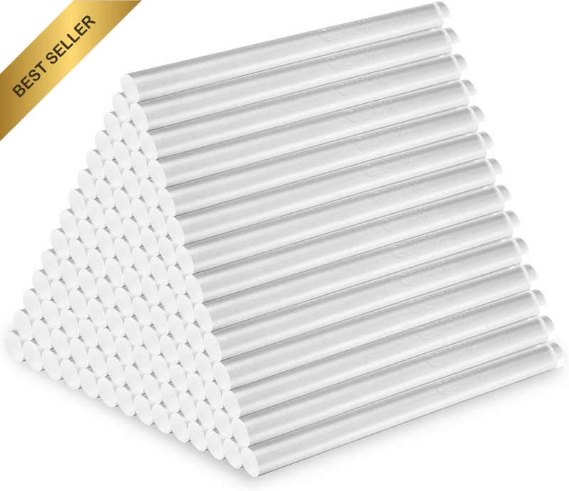 100-Pack 7mm x190mm Mini Hot Melt Glue Sticks High/Low Temp DIY Craft