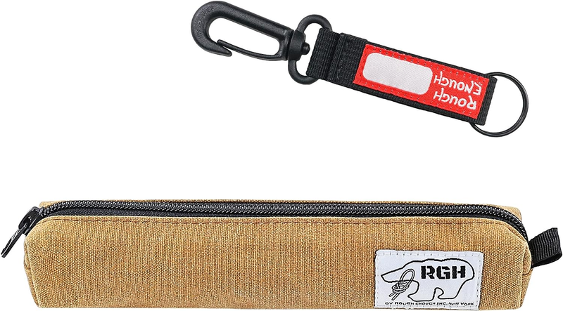 Rough Enough Small Pencil Case Pouch for Adults Boys Girls with Aesthetic Slim T