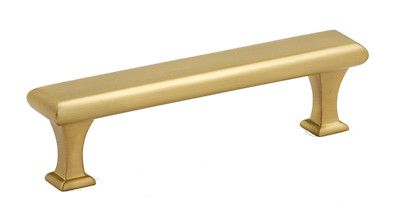 Alno A310-3-SB Manhattan 3'' (C-C) Cabinet Pull Handle In Satin Brass, New!