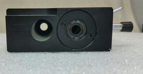 LEITZ WETZLAR SLIDE DUAL IRIS DIAPHRAGM MICROSCOPE PART VERTICAL *See Photos*