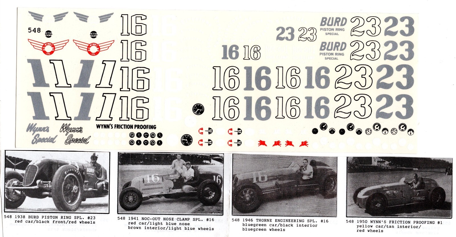 チェスト Fred Cady Decal #548 46 Burd Piston Ring Spl. #23, 41 Noc