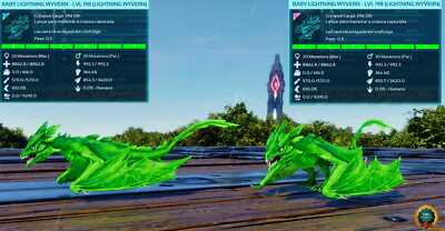 ARK Survival Ascended Lightning Wyvern Solid Green PVE PS5/XBOX/PC