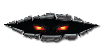 Peeking Monster in trunk car decal vinyl sticker window truck bumper vehicle 3M