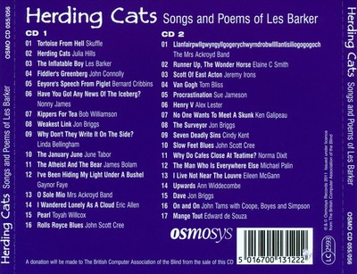 VARIOUS ARTISTS - HERDING CATS: GUIDE CATS FOR THE BLIND, VOL. 5: SONGS AND POEM