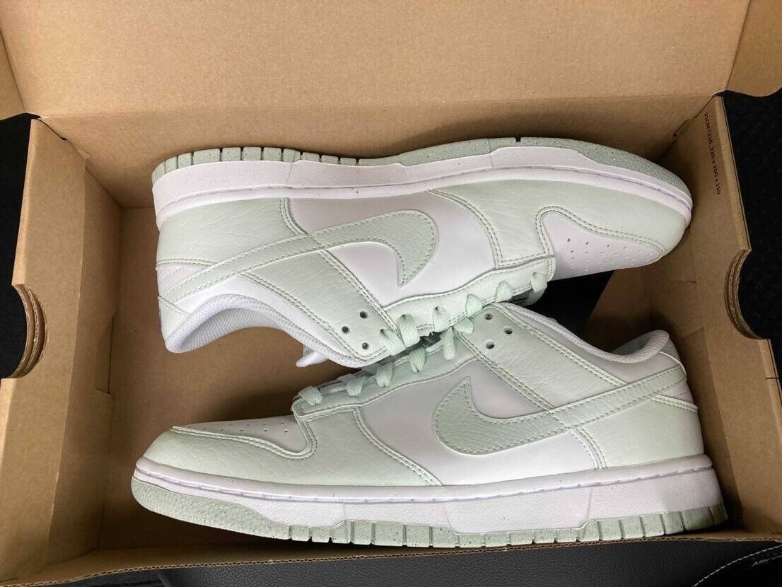 Pre-owned Nike Women's  Dunk Low Next Nature White Mint Dn1431-102 Size 5 - 12 Brand In White / Barely Green
