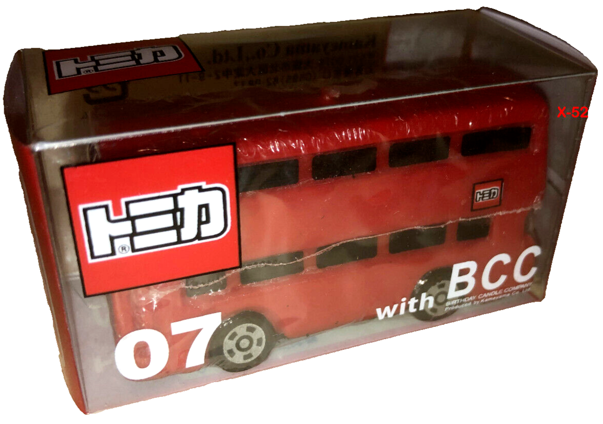 Candle Tomica BCC toy 07 red england london double decker Candle Tomica BCC toy 07 red england london double decker