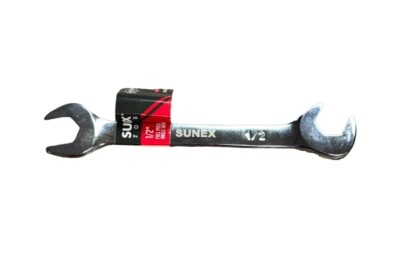 Sunex Tools 991403A SAE 1/2'' Chrome Polished Angled Head Wrench V Groove