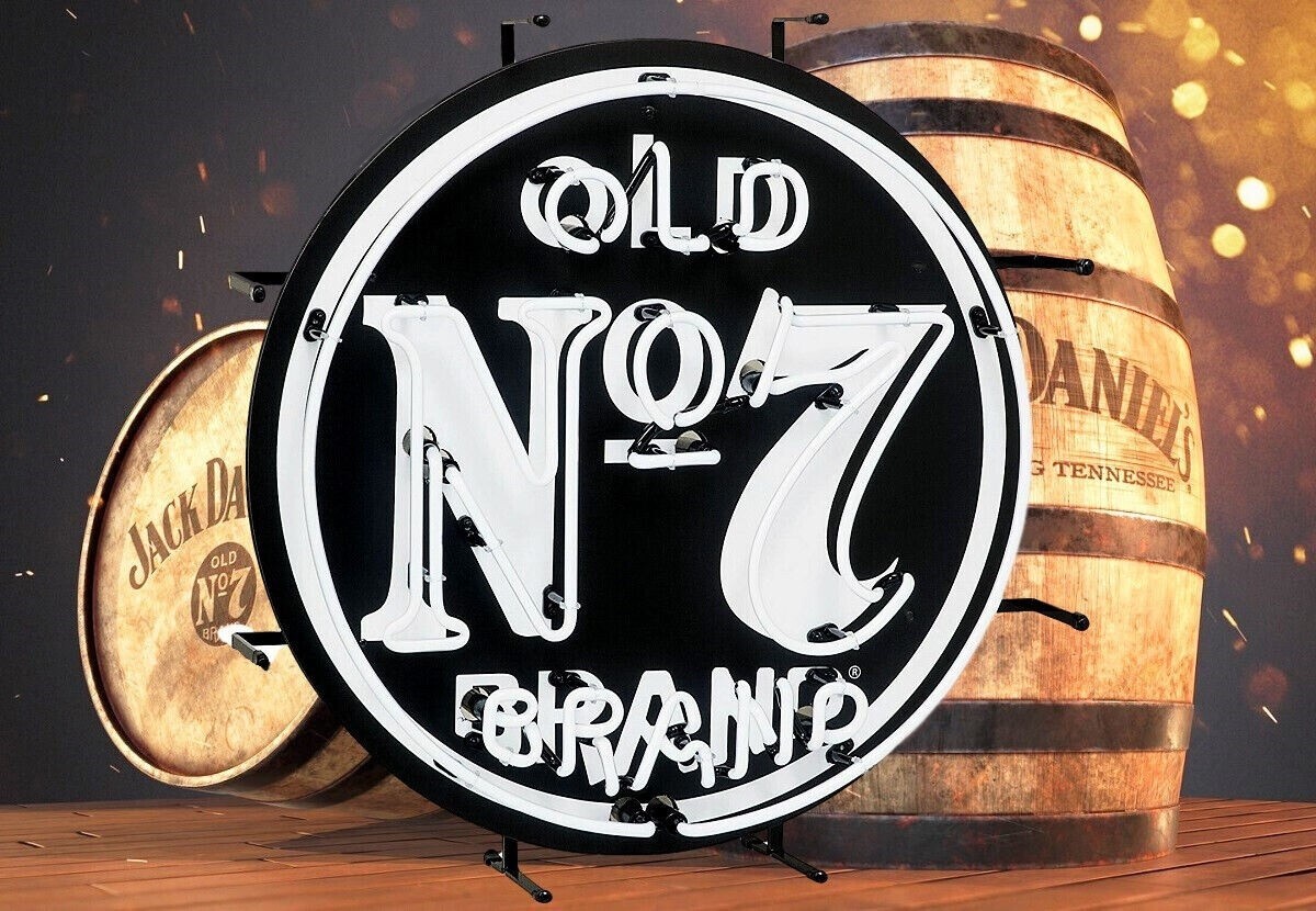 【非売品】ジャックダニエル　old No.7　ネオン管サイン ジャックダニエル ネオンサイン（希少品 非売品 廃盤 - メルカリ