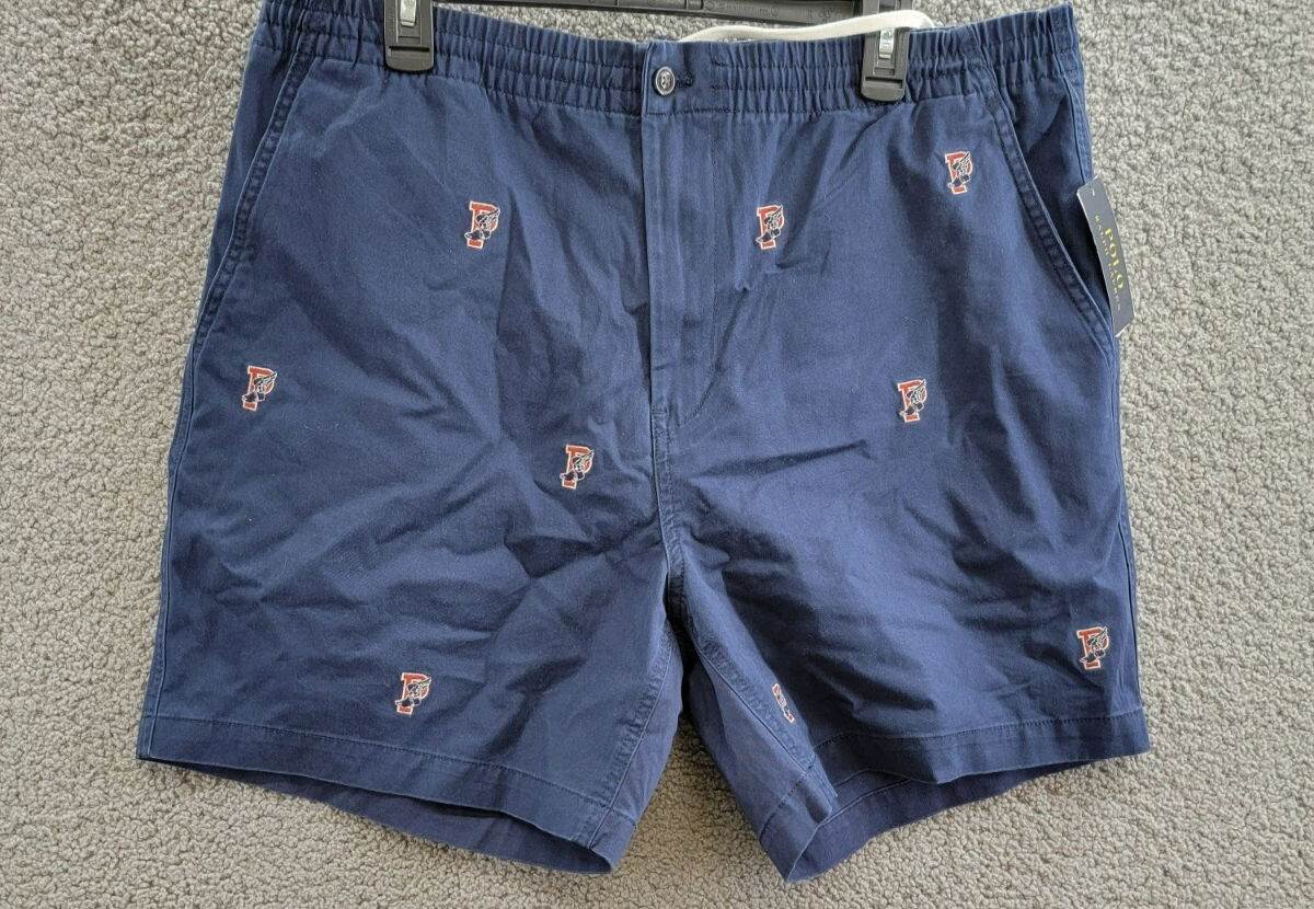 Polo Ralph Lauren 6-Inch Polo Prepster P-Wing Shorts Men's XXL Navy Button Zip - Picture 2 of 18