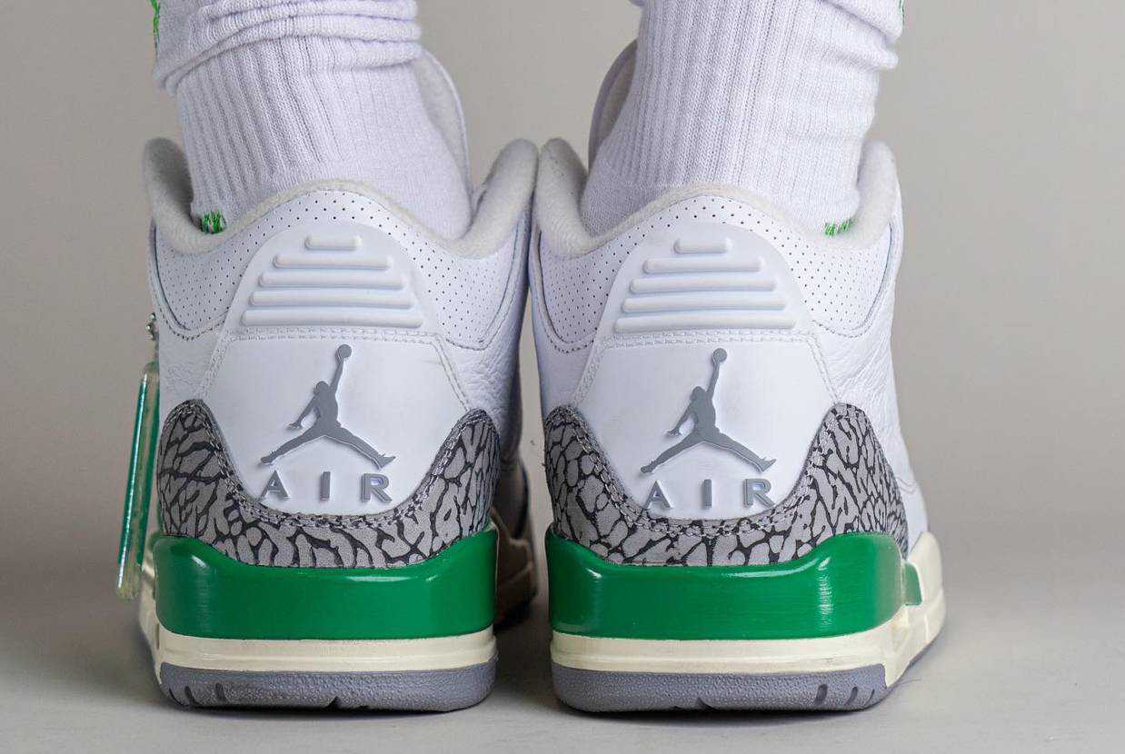 Pre-owned Jordan Nike Women's Air  3 Retro Lucky Green Ck9246-136 Us 5-15 Brand