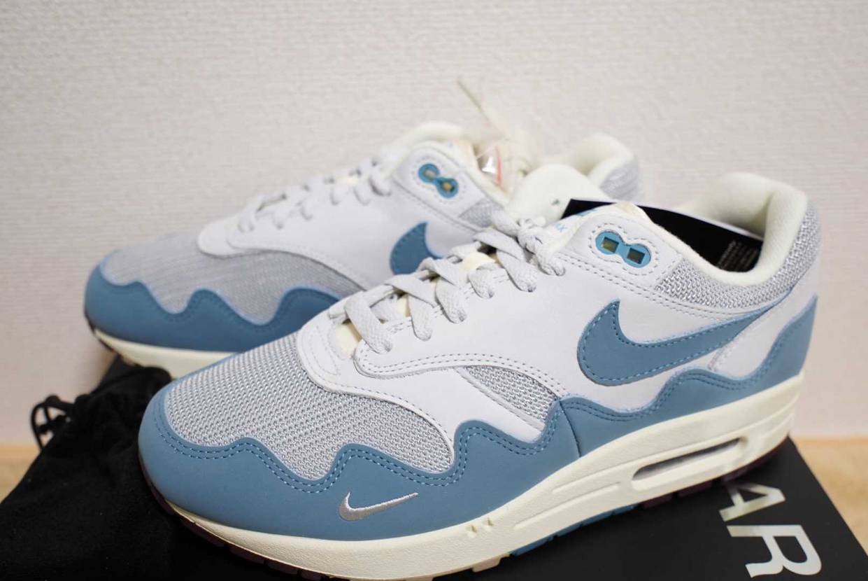 Patta × Nike Air Max 1 Noise Aqua DH1348-004 Men US 6 - 12