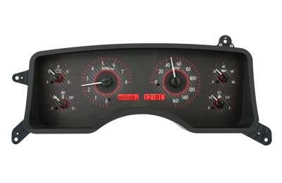 Dakota Digital 1990-93 Mustang Gauges Carbon Fiber~Red Display VHX-90F-MUS-C-R	