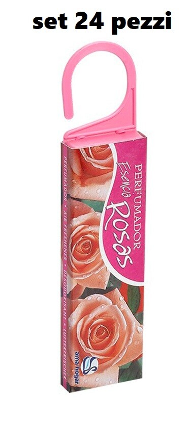 Set 24 Pezzi Antitarmico Anti Tarme Profumato Con Gancio Deodorante Rosa dfh