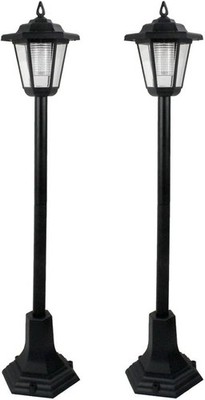 Guaranteed4Less LED Garden Lights Lamp Post Solar Powered Lantern Patio Pathway 