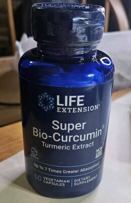 Life Extension Super Bio-Curcumin Turmeric Extract 400 mg, 60 Capsules NEW