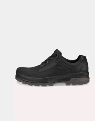 ECCO Rugged Track Low Black Water Resistant Moc Shoes Boots EU 45 Size 11 - 11.5