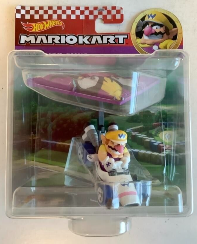 Mario Kart Wario B-dasher + Wario Wing 1:64 Die-cast