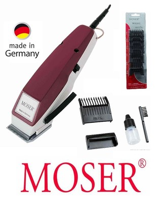 Moser Haarschneider EDITION1400 bordeaux +6 Aufsätze. Haarschneidemaschine 42224