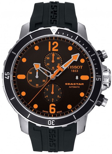 Мужские часы с автоподзаводом Tissot T0664271705701 Seastar 1000
