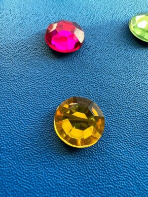 Pair of (2) Birthstone Gem Authentic Jibbitz Shoe Charms for Crocs! Retired New!