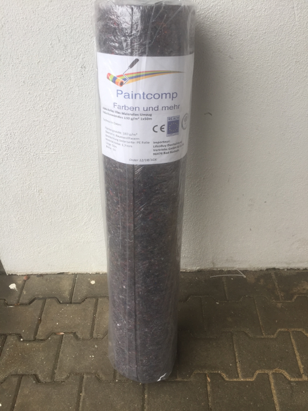 Malervlies 180g/qm² Abdeckvlies Schutzvlies Renoviervlies 1x50m PE-Schicht 50 m²