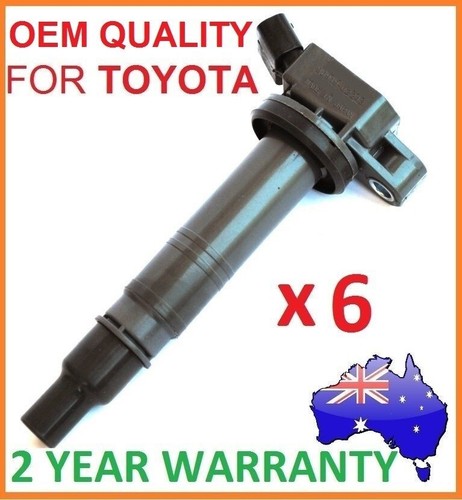 IGNITION COILS x 6 for TOYOTA 4RUNNER / PRADO / HILUX 4.0L 6 CYL 9091902248 COI IGNITION COILS x 6 for TOYOTA 4RUNNER / PRADO / HILUX 4.0L 6 CYL 9091902248 COI