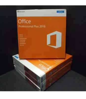 New Sealed Microsoft Office 2016 Professional Plus DVD + Key for Windows