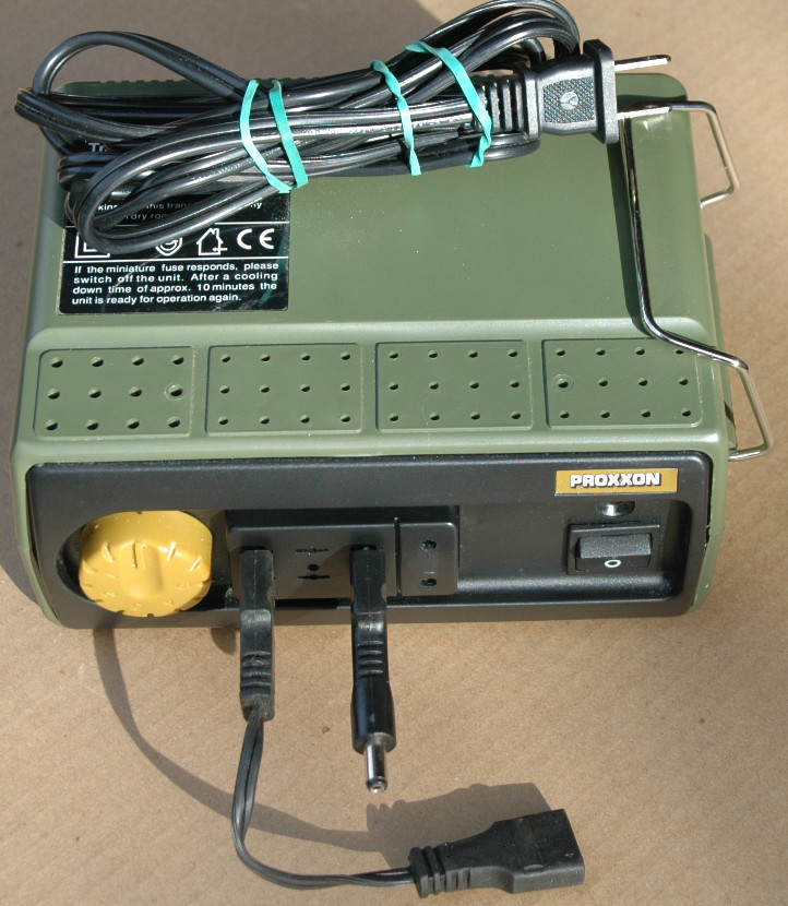 Proxxon NG 5/E Transformer Power Supply w/ 3 power tools & accessories