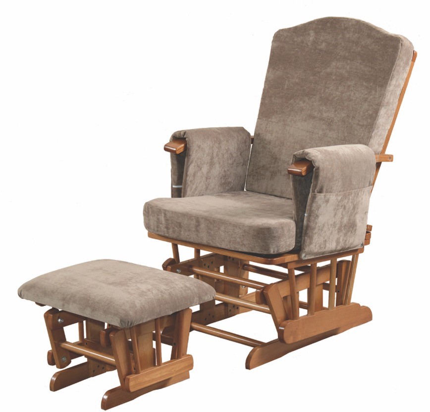 Kub Ashdown Glider Nursing Chair and Footstool Excellent Condition