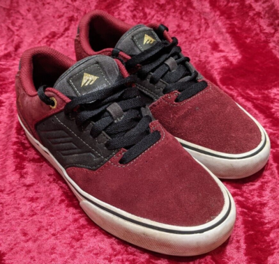 Emerica Andrew Reynolds Low Vulc Blackberry Skate Shoes Size 5