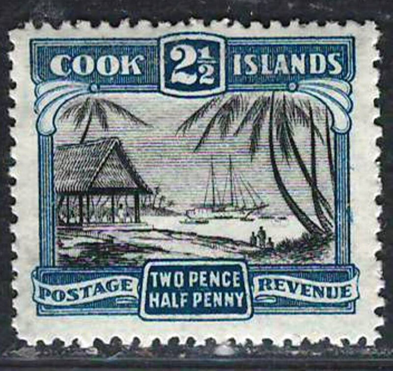 COOK ISLAND 1932 Very Fine MNH Scott # 94 " Islanders Unloading "