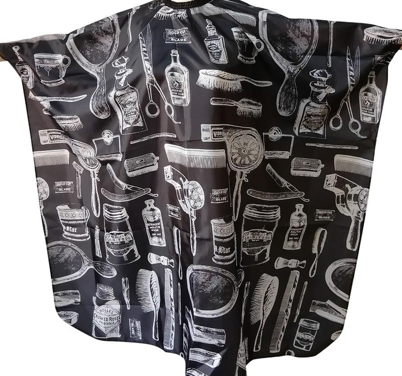 Hair Cutting Gown Barber Cape, Professional Hair Cutting Apron Salon Cape, Haird