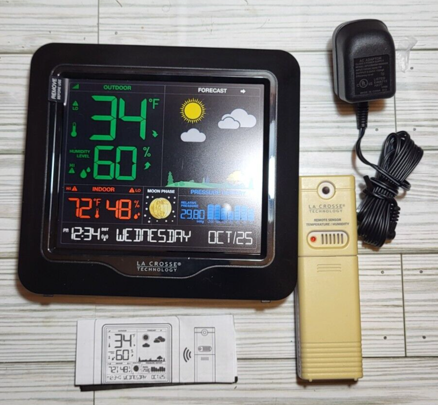 LaCrosse Technology S84107 Color Weather Forecast Station w 