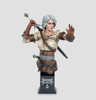 1/10 resin bust figure model kit White haired swordswoman TB00137 unassembled