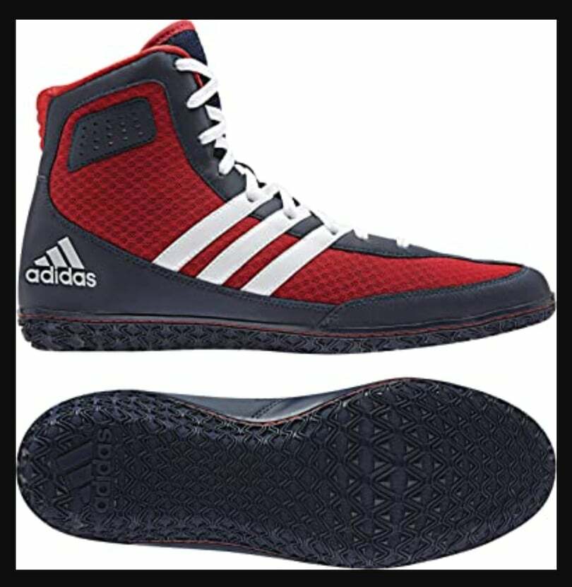 Adidas Mat Wizard 3 Wrestling Shoe - Navy/White/Red | eBay