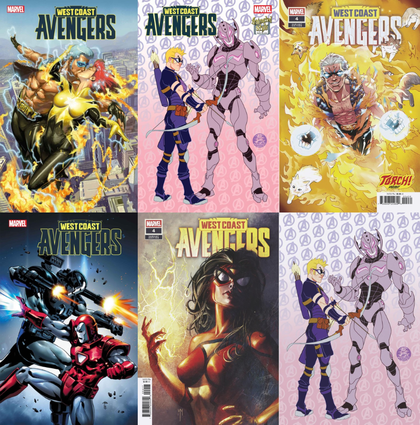 West coast AVENGERS #1〜#4 アメコミ　マーベル West Coast Avengers #4 Cover Pick/Variants/Sets 1:25 1:50