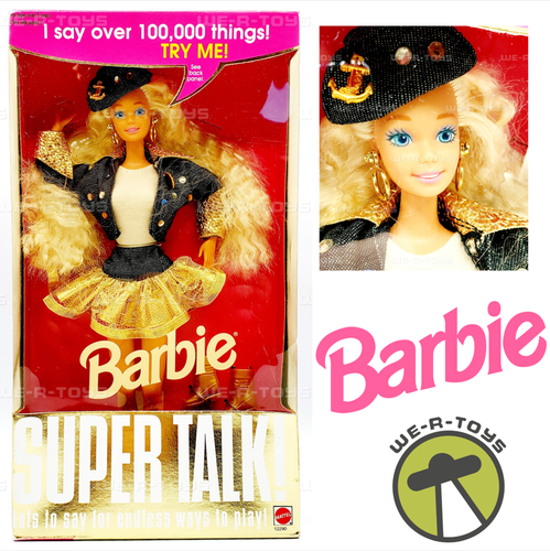 Barbie Super Talk Doll that Has Lots to Say Mattel 1994 No