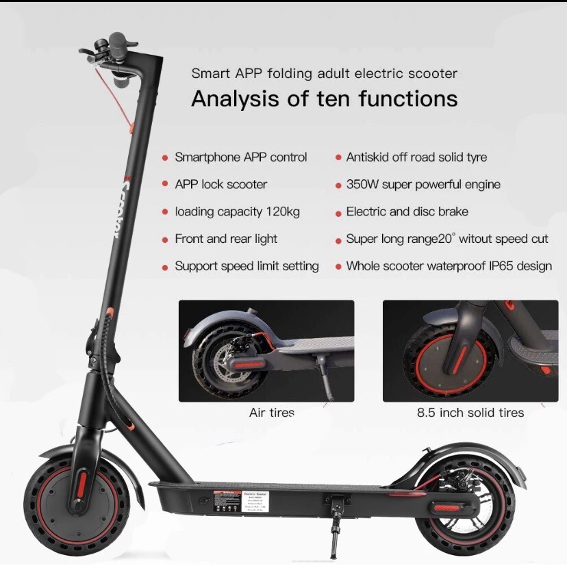 ELECTRIC SCOOTER E9 PRO MAX SPEED 30kmh RANGE 25km in Bethnal Green