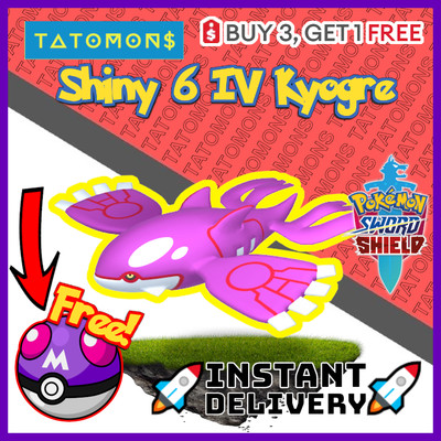  SHINY 6IV KYOGRE battle ready pokemon sword shield free masterball