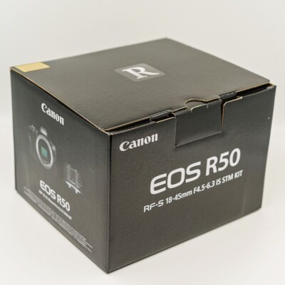 Canon EOS R50 Mirrorless Camera with 18-45mm Lens White Genuine Brand new _