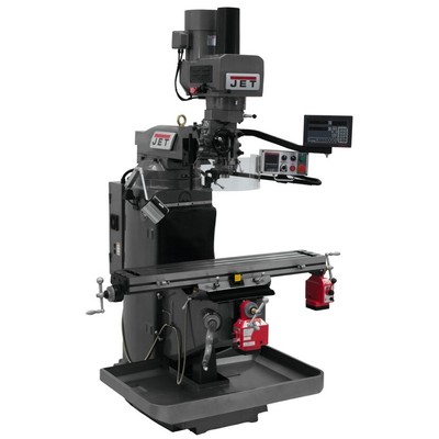 JET 690548 JTM-949EVS Mill 3-Axis Newall DP700 DRO XY-Axis Pwrfd & Air Pwrd Dr