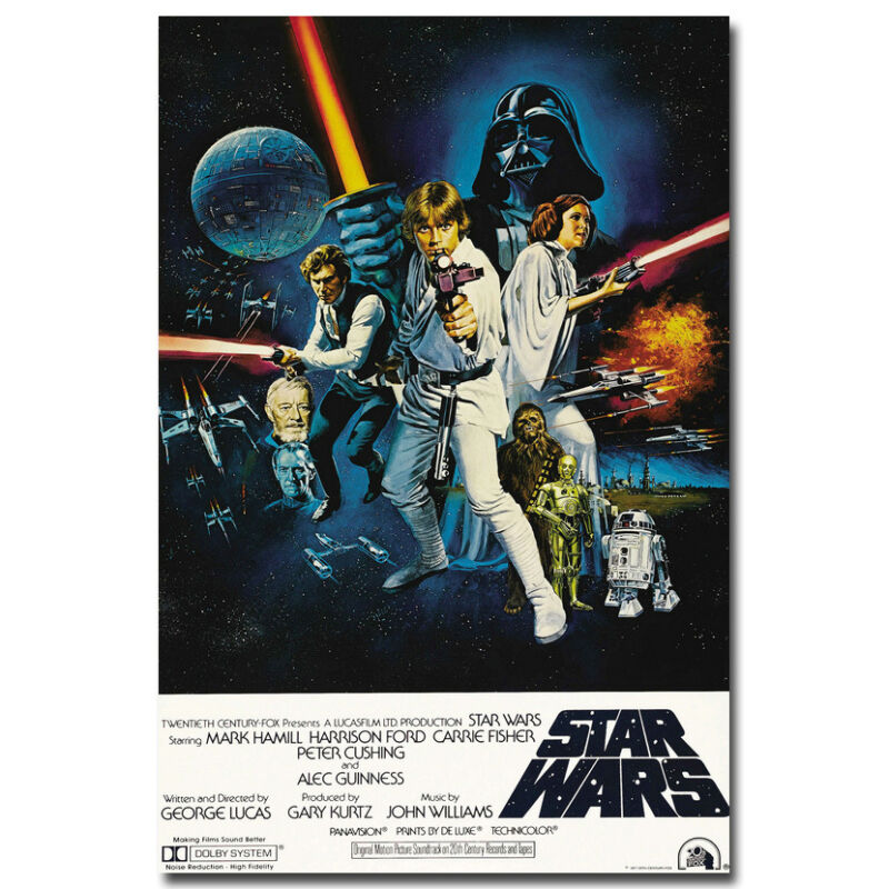 Star Wars 4 A New Hope Classic Movie Silk Poster 12x18 24x36inch 