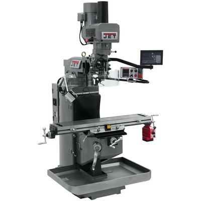 JET 690546 JTM-949EVS Mill 3-Axis Newall DP700 DRO X-Axis Pwrfd & Air Draw Bar